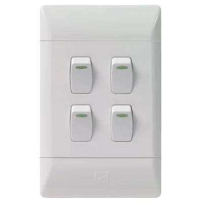 CBI 2X4 4LEVER WHITE L125