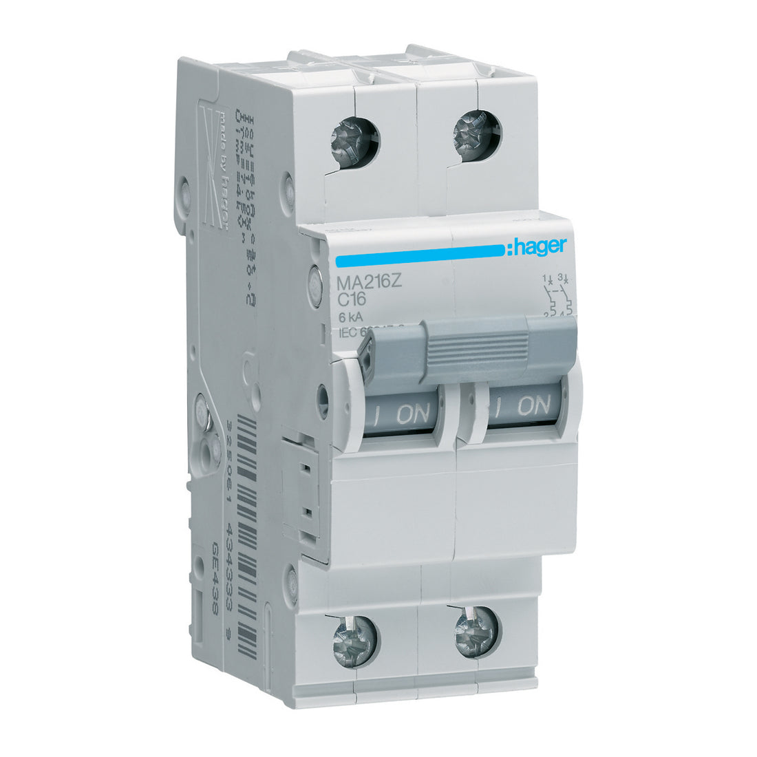 HAGER CIRCUIT BREAKER 2 POLE 10KA NFN