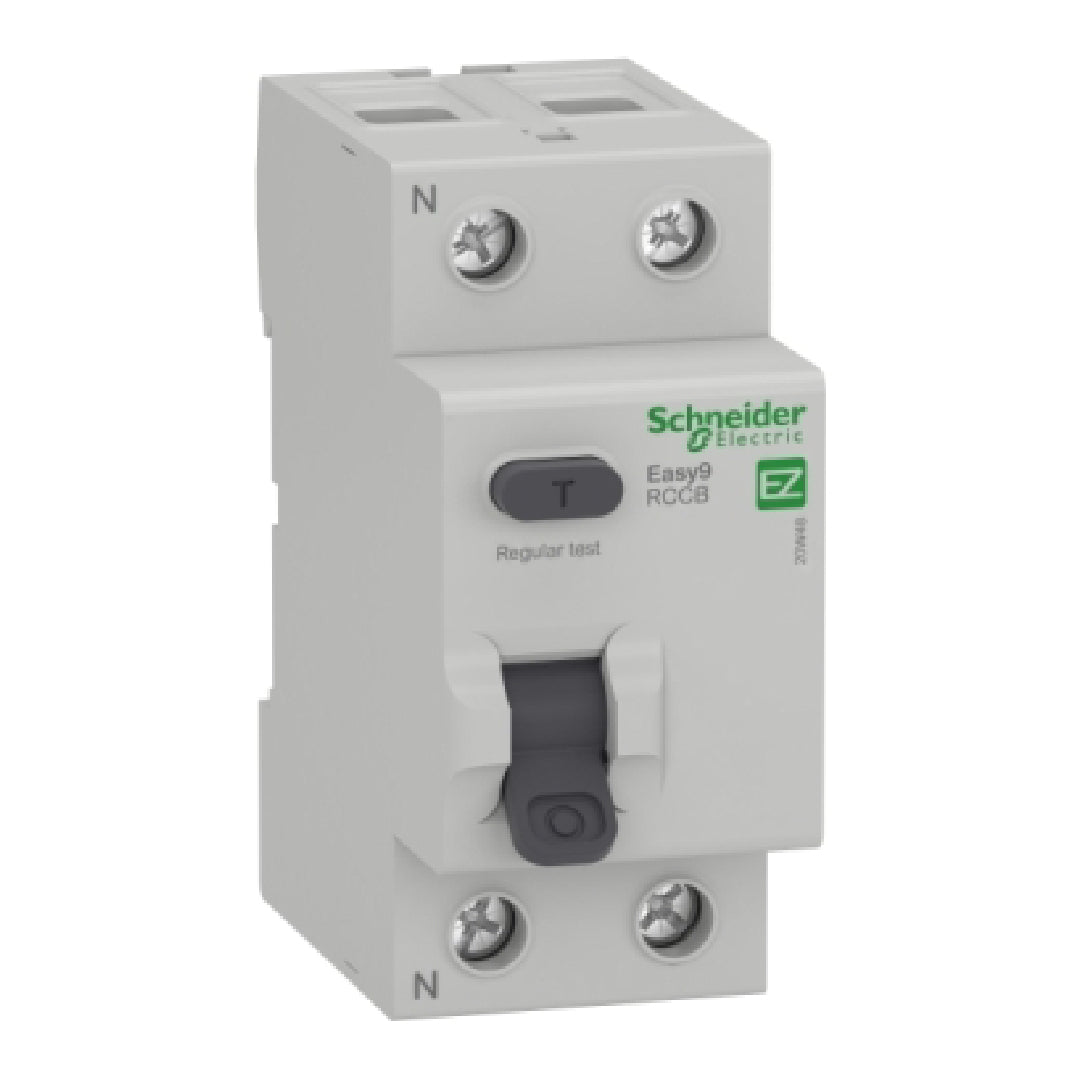 SCHNEIDER EASY9 EARTH LEAKAGE EZ9R03263 63A 2 POLE 3KA